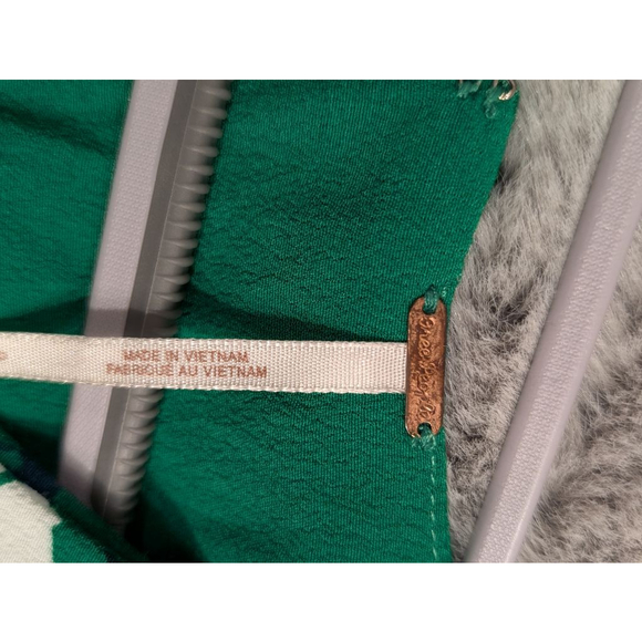 Women's Free People Green Floral Mini Dress Size 0 - Picture 9 of 11